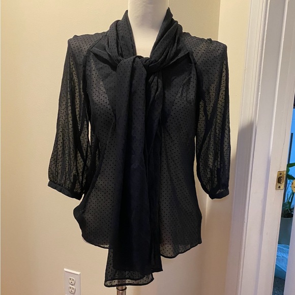 Fossil Blouse. LS. Polka Dots - Picture 4 of 5